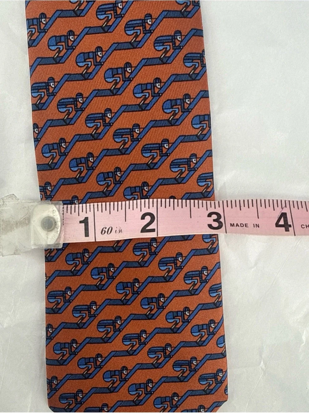 Hermes 100% Silk Tie Made In France